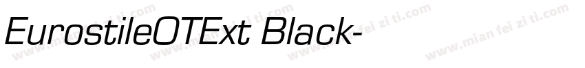 EurostileOTExt Black字体转换